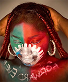 Labor Party girl face painting